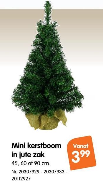 Promoties Mini kerstboom in jute zak - Huismerk - Fun - Geldig van 07/11/2018 tot 27/11/2018 bij Fun