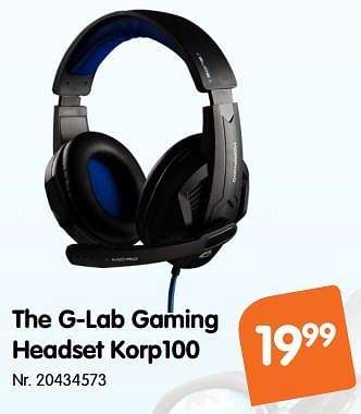 Promoties The g-lab gaming headset korp100 - The G-Lab - Geldig van 07/11/2018 tot 27/11/2018 bij Fun