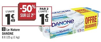 Promotions Le nature danone - Danone - Valide de 13/11/2018 à 25/11/2018 chez Géant Casino