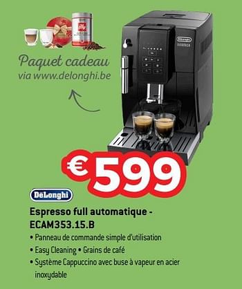 Promotions Delonghi espresso full automatique - ecam353.15.b - Delonghi - Valide de 16/11/2018 à 07/12/2018 chez Exellent