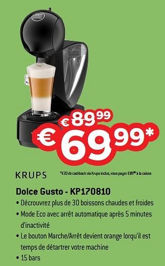 Promotions Krups dolce gusto - kp170810 - Krups - Valide de 16/11/2018 à 07/12/2018 chez Exellent