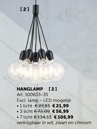 Promoties Hanglamp - Huismerk - Zelfbouwmarkt - Geldig van 20/11/2018 tot 26/12/2018 bij Zelfbouwmarkt