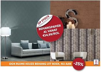 Promoties Behangpapier - Huismerk - Zelfbouwmarkt - Geldig van 20/11/2018 tot 26/12/2018 bij Zelfbouwmarkt