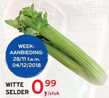 Promoties Witte selder - Huismerk - Alvo - Geldig van 28/11/2018 tot 04/12/2018 bij Alvo