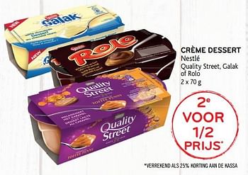 Promoties Crème dessert - Nestlé - Geldig van 21/11/2018 tot 04/12/2018 bij Alvo