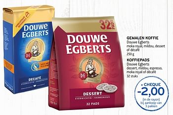 Promotions Gemalen koffie - Douwe Egberts - Valide de 21/11/2018 à 04/12/2018 chez Alvo