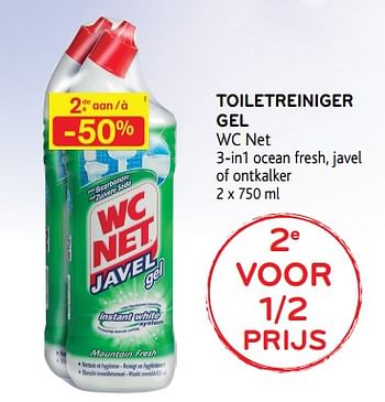 Promoties Toiletreiniger gel - WC Net - Geldig van 21/11/2018 tot 04/12/2018 bij Alvo