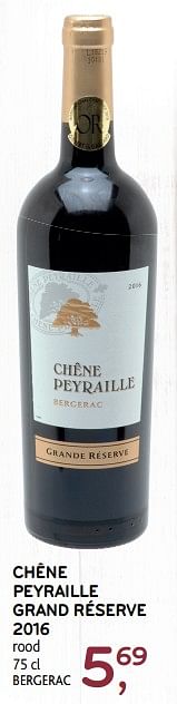 Promoties Chêne peyraille grand réserve 2016 - Rode wijnen - Geldig van 21/11/2018 tot 04/12/2018 bij Alvo