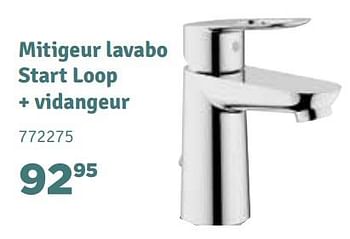 Promotions Mitigeur lavabo start loop + vidangeur - Grohe - Valide de 01/11/2018 à 31/12/2018 chez Mr. Bricolage