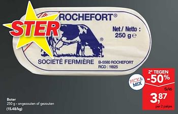Promoties Boter ongezouten of gezouten - Rochefort - Geldig van 21/11/2018 tot 04/12/2018 bij Makro