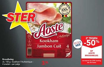 Promoties Broodbeleg kookham l`authentique - Aoste - Geldig van 21/11/2018 tot 04/12/2018 bij Makro