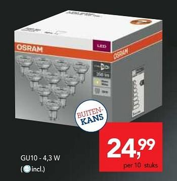 Promoties Led-reflectorspot gu10 - Osram - Geldig van 21/11/2018 tot 04/12/2018 bij Makro