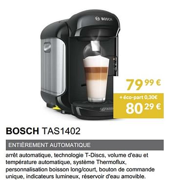 Promotions Bosch tassimo tas1402 - Bosch - Valide de 01/11/2018 à 31/03/2019 chez Copra