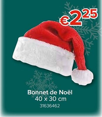 Promotions Bonnet de noël - Produit Maison - Euroshop - Valide de 22/11/2018 à 31/12/2018 chez Euro Shop