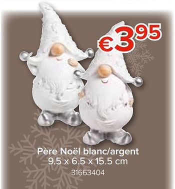 Promoties Père noël blanc-argent - Huismerk - Euroshop - Geldig van 22/11/2018 tot 31/12/2018 bij Euro Shop