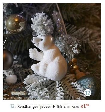 Promoties Kersthanger ijsbeer - Huismerk - Dreamland - Geldig van 22/11/2018 tot 24/12/2018 bij Dreamland