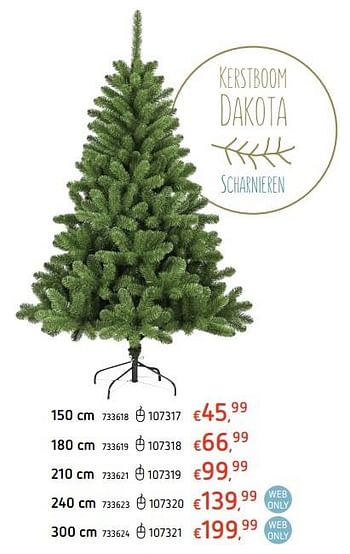 Promoties Kerstboom dakota - Huismerk - Dreamland - Geldig van 22/11/2018 tot 24/12/2018 bij Dreamland
