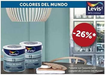Promoties -26% colores del mundo - Levis - Geldig van 20/11/2018 tot 26/12/2018 bij Zelfbouwmarkt