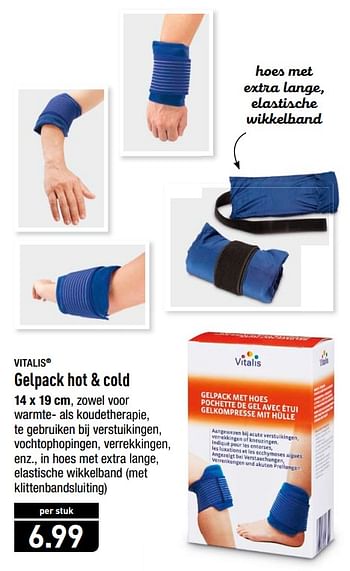 Promoties Gelpack hot + cold - Vitalis - Geldig van 19/11/2018 tot 24/11/2018 bij Aldi