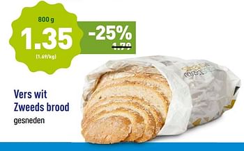 Promoties Vers wit zweeds brood - Huismerk - Aldi - Geldig van 19/11/2018 tot 24/11/2018 bij Aldi