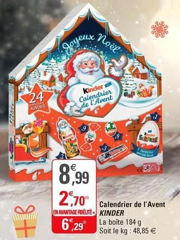 Calendrier de l'avent Kinder (184 g)