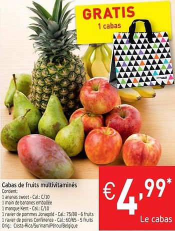 Promotions Cabas de fruits multivitaminés - Produit maison - Intermarche - Valide de 20/11/2018 à 25/11/2018 chez Intermarche