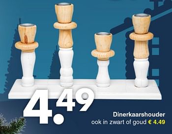 Promoties Dinerkaarshouder - Huismerk - Wibra - Geldig van 19/11/2018 tot 01/12/2018 bij Wibra