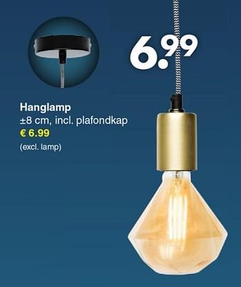 Promoties Hanglamp - Huismerk - Wibra - Geldig van 19/11/2018 tot 01/12/2018 bij Wibra
