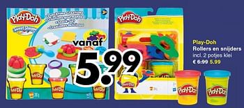 Promoties Rollers en snijders - Play-Doh - Geldig van 19/11/2018 tot 01/12/2018 bij Wibra