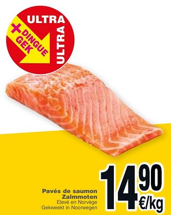 Promotions Pavés de saumon zalmmoten - Produit maison - Cora - Valide de 20/11/2018 à 26/11/2018 chez Cora