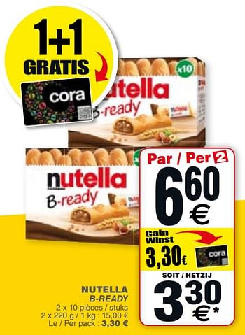 Promoties Nutella - Nutella - Geldig van 20/11/2018 tot 26/11/2018 bij Cora