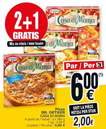 Promoties Pizza dr. oetker - Dr. Oetker - Geldig van 20/11/2018 tot 26/11/2018 bij Cora