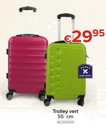 Promotions Trolley vert - Euro Happy - Valide de 22/11/2018 à 31/12/2018 chez Euro Shop