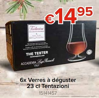 Promotions 6x verres à déguster tentazioni - Luigi Bormioli - Valide de 22/11/2018 à 31/12/2018 chez Euro Shop