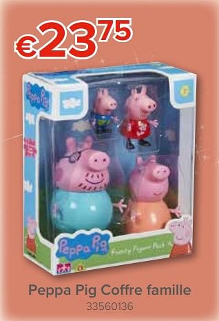 Promoties Peppa pig coffre famille - Peppa  Pig - Geldig van 22/11/2018 tot 31/12/2018 bij Euro Shop