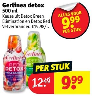 Promotions Gerlinea detox - Gerlinéa - Valide de 20/11/2018 à 25/11/2018 chez Kruidvat