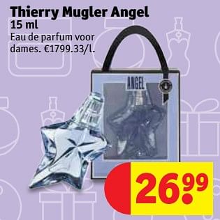 Promoties Thierry mugler angel - Thierry Mugler - Geldig van 20/11/2018 tot 25/11/2018 bij Kruidvat