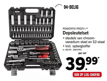 Promotion Lidl Powerfix Dopsleutelset Powerfix Bricolage Valide Jusqua 4 Promobutler