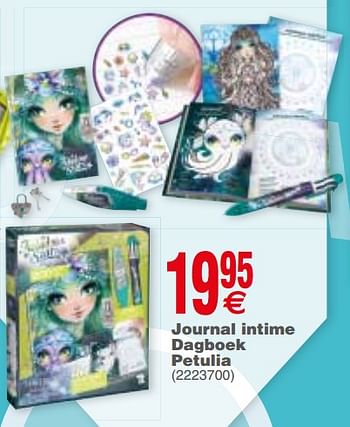 Promotions Journal intime dagboek petulia - Produit maison - Cora - Valide de 20/11/2018 à 03/12/2018 chez Cora
