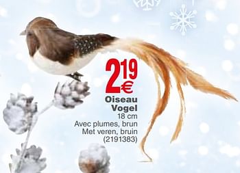 Promotions Oiseau vogel - Produit maison - Cora - Valide de 20/11/2018 à 03/12/2018 chez Cora