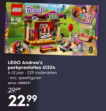 Promoties Lego andrea`s art.nr. 4502831 parkprestaties 41334 - Lego - Geldig van 12/11/2018 tot 09/12/2018 bij Blokker