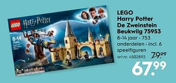 Promoties Lego harry potter de zweinstein beukwilg 75953 - Lego - Geldig van 12/11/2018 tot 09/12/2018 bij Blokker