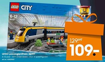 Promoties Lego passagierstrein 60197 - Lego - Geldig van 12/11/2018 tot 09/12/2018 bij Blokker
