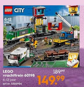 Promoties Lego vrachttrein 60198 - Lego - Geldig van 12/11/2018 tot 09/12/2018 bij Blokker