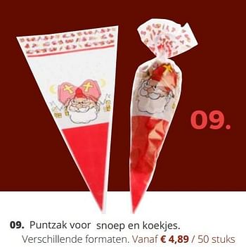 Promoties Puntzak voor snoep en koekjes. verschillende formaten - Huismerk - Ava - Geldig van 20/11/2018 tot 31/12/2018 bij Ava