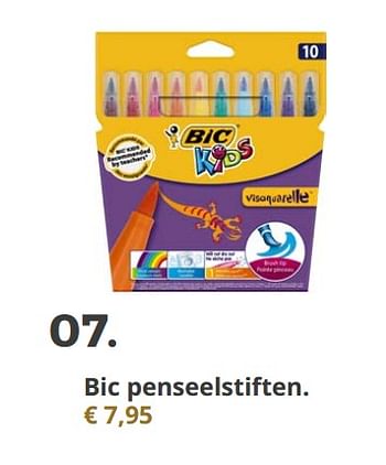 Promoties Bic penseelstiften - BIC - Geldig van 20/11/2018 tot 31/12/2018 bij Ava