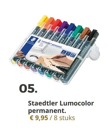 Promoties Staedtler lumocolor permanent - Staedtler - Geldig van 20/11/2018 tot 31/12/2018 bij Ava