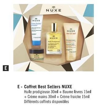 Promotions Coffret best sellers nuxe - Nuxe - Valide de 13/11/2018 à 16/12/2018 chez Géant Casino