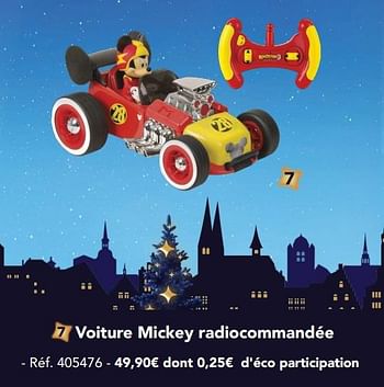 Promoties Voiture mickey radiocommandée - Disney - Geldig van 21/11/2018 tot 24/12/2018 bij Auchan