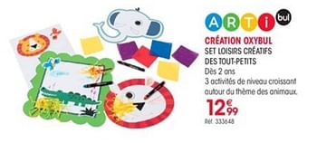 Promotions Création oxybul set loisirs créatifs des tout-petits - Arti Bul - Valide de 01/10/2018 à 31/12/2018 chez Oxybul